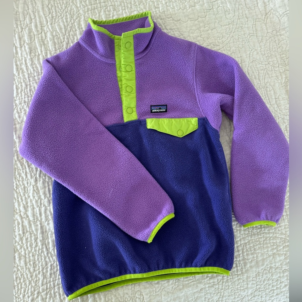 Patagonia Kids Fleece Pullover, Size S